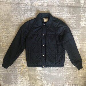 Black Collared Bomber Jacket -